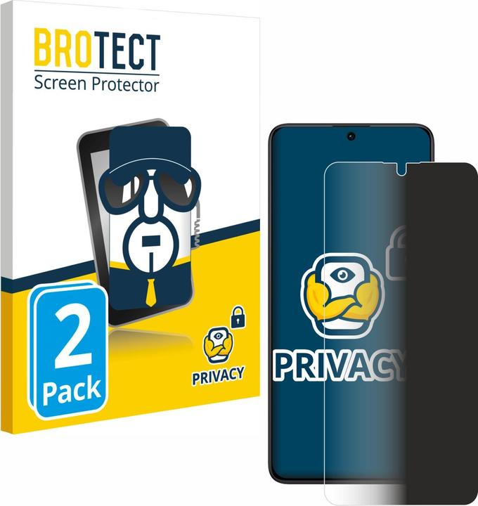 Actual product image BROTECT Anti-spy privacy film Blue light protection film (2 Piece, Xiaomi Redmi Note 13 Pro 5G)