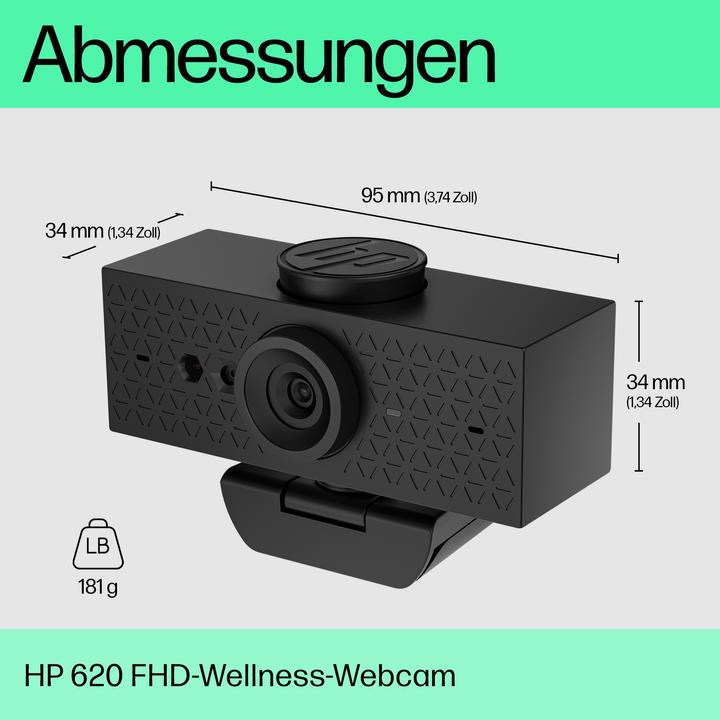 Produktbild HP 620 FHD Webcam (P) (4 Mpx)
