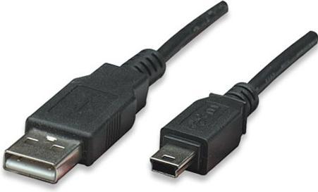 Image du produit Digitus USB A – USB Mini B (1 m, USB 2.0)