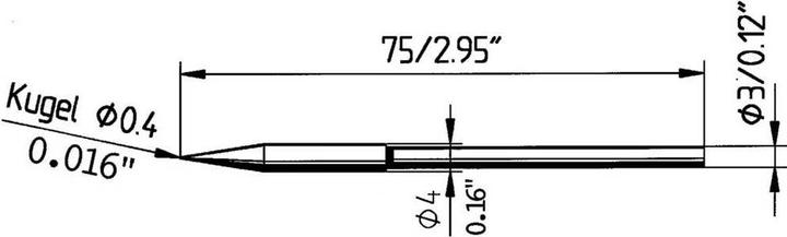 Productafbeelding Soldeerpunt type 212 voor Micro gereedschap (Soldeerstift)