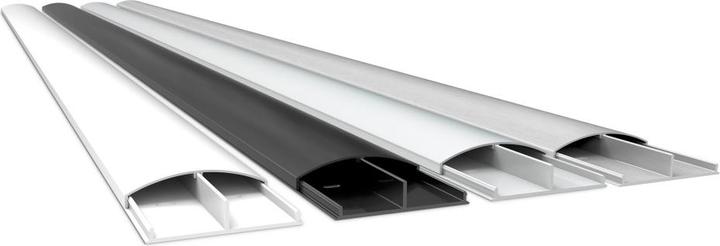 Actual product image Multibrackets Cable duct 75x1600, aluminum, white (Duct, 160 cm)