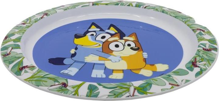 Actual product image Tinisu Bluey plastic plate set for children - suitable for microwave use