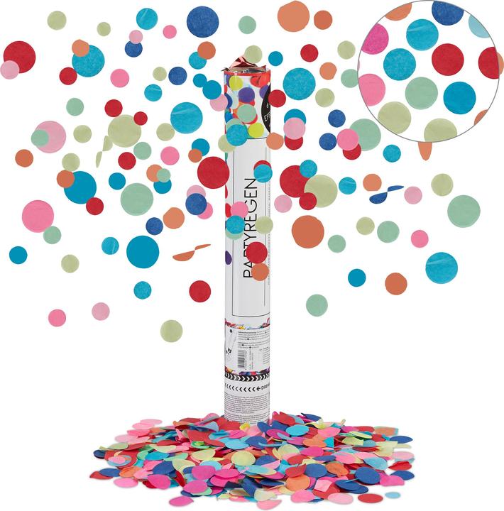 Image du produit Relaxdays Party Popper confettis colorés