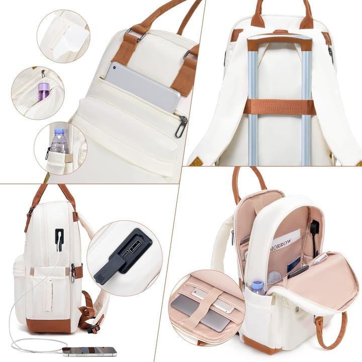 Image du produit Coolife 3-teiliges Handgepäck-Set mit Rucksack und Kulturbeutel (Bagage à main (jusqu'à 50l))
