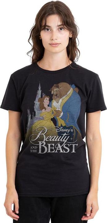 Actual product image Beauty And The Beast Unisex Adult Belle Beast Castle T-Shirt (S)