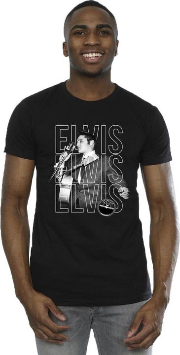 Produktbild Elvis Triple Logo Portrait TShirt (S)