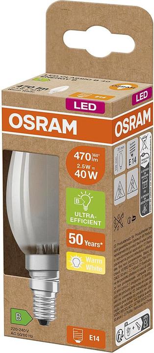 Produktbild Osram Ultra (E14, 2.50 W, 470 lm, 1 x, B)