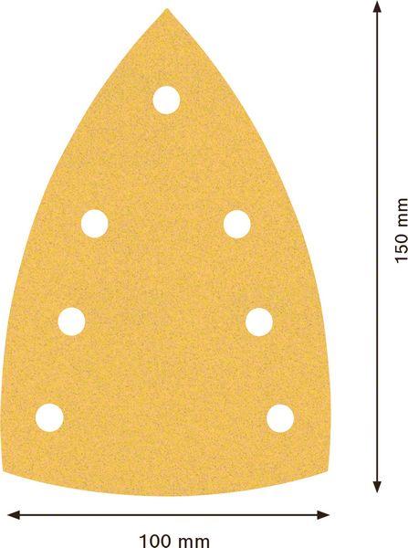 Actual product image Bosch Professional Zubehör EXPERT C470 Sandpaper, 100 x 150 mm, G 120, 50 pieces (G120)