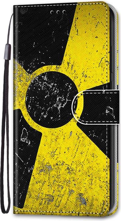 Immagine prodotto Ueli Express iPhone 13 Mini Book Case Custodia con scomparto per carte Radioactivity (Apple iPhone 13 mini)