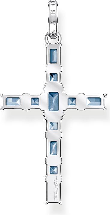 Image du produit Thomas Sabo Pendentif Croix Aqua pierres argent (Argent 925)