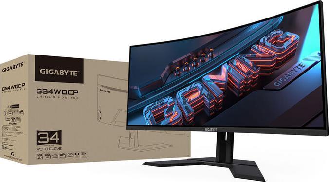 Actual product image Gigabyte G34WQCP (3440 x 1440 pixels, 34")