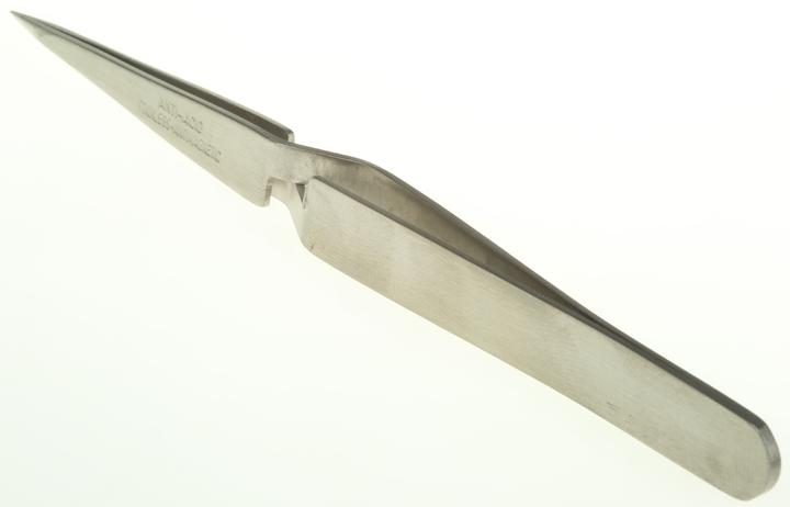 Image du produit Cooper Tools Pincette en acier inoxydable, pointe droite, fine, 123 mm