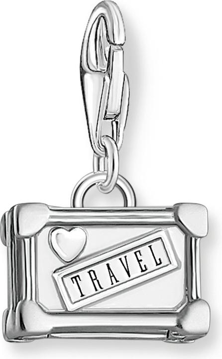 Thomas Sabo Charm-Anhänger Bunter Vintage Koffer Silber (925er Silber)