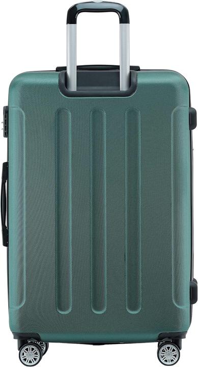 Actual product image Beibye Twin Wheels 3pcs Travel Case Dark Green (M (50 - 90l), L (90 - 115l), XL (from 140l))
