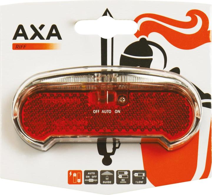 Actual product image AXA Bicycle lamp RIFF battery LED