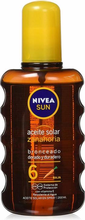 NIVEA Sonnenöl-Spray Spf 6 200ml (Sonnenöl, Bis SPF 10, 200 ml)