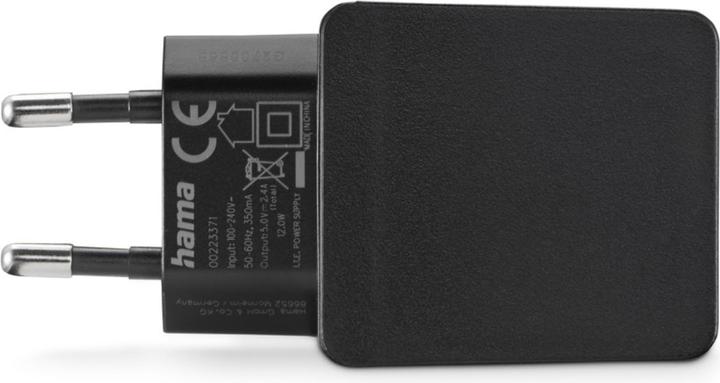 Produktbild Hama Ladegerät, 2x USB-A, 12W, Schwarz (12 W)