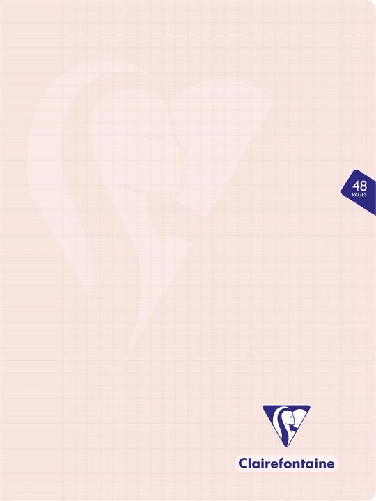 Image du produit Clairefontaine Cahier piqué Mimesys PASTEL 24x32 cm 48 pages grands carreaux couverture polypropylène - (Couverture souple)