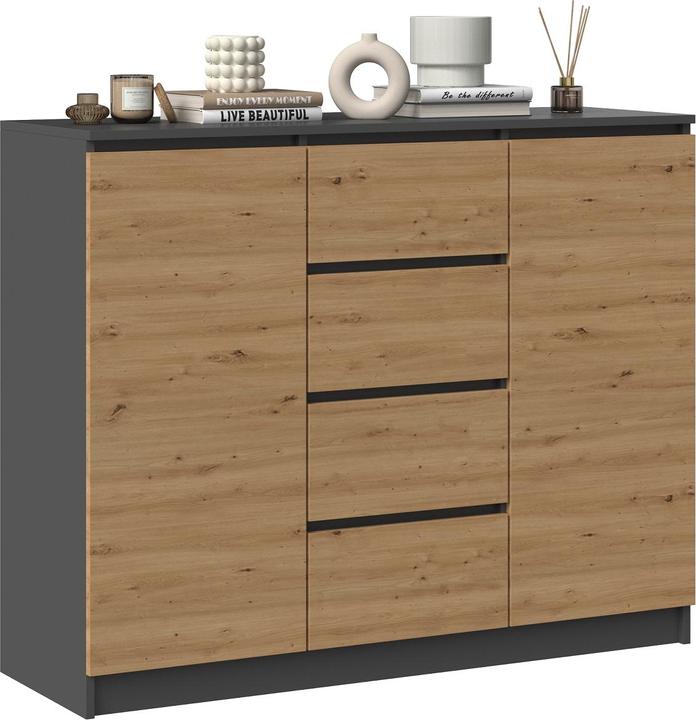 Actual product image Topeshop 2D4S chest of drawers (120 x 40 x 97 cm)