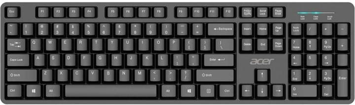 Produktbild Acer Tastatur 100 USB schwarz USB, inkl. Nummernblock, schwarz (Tastaturbelegung deutsch) (DE, Kabelgebunden)