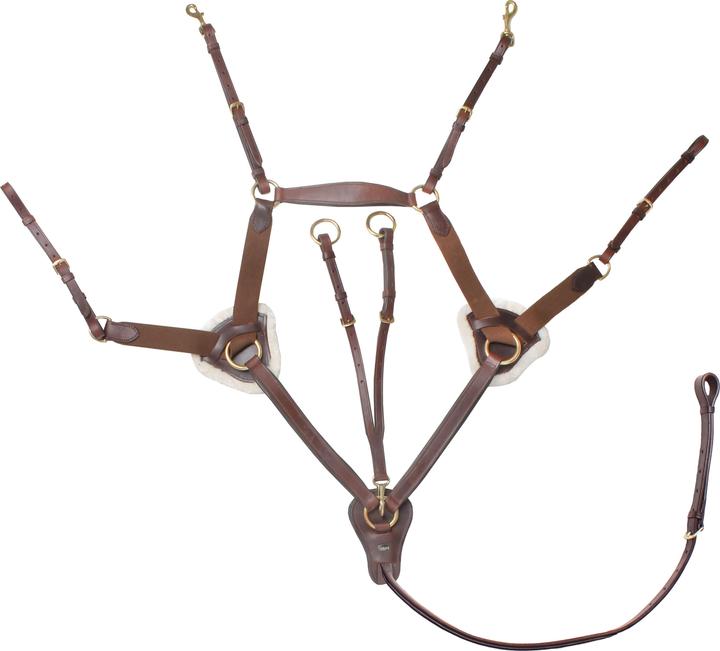 Actual product image Horka Hunting collar for horse 5 points elastic