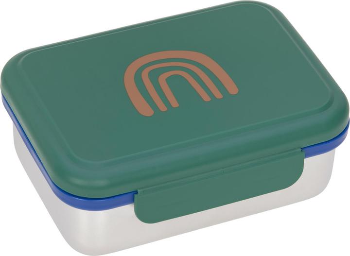 Produktbild Lässig Edelstahl Lunchbox Little Gang Regenbogen grün
