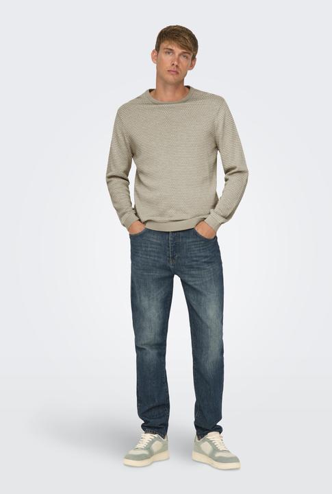 Produktbild Only & Sons Rundhalsausschnitt Pullover Strickpullover (L)