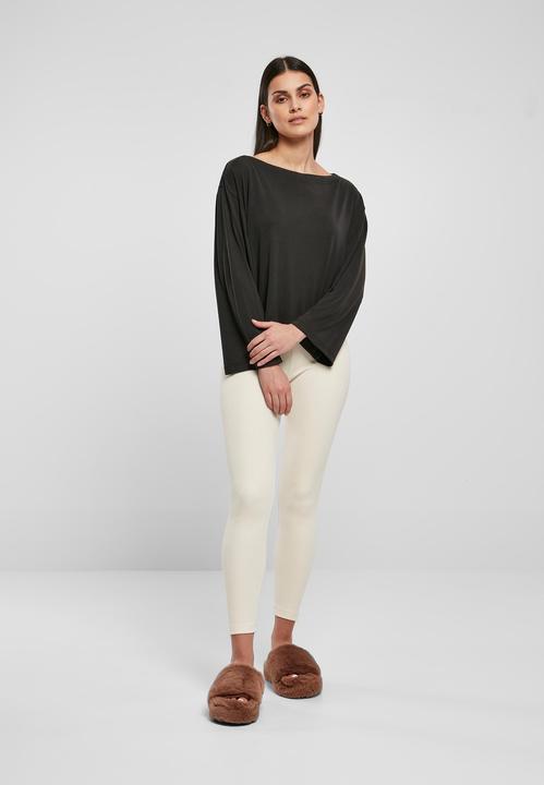 Actual product image Urban Classics Ladies Short Modal Bateau Neckline Longsleeve (5XL)