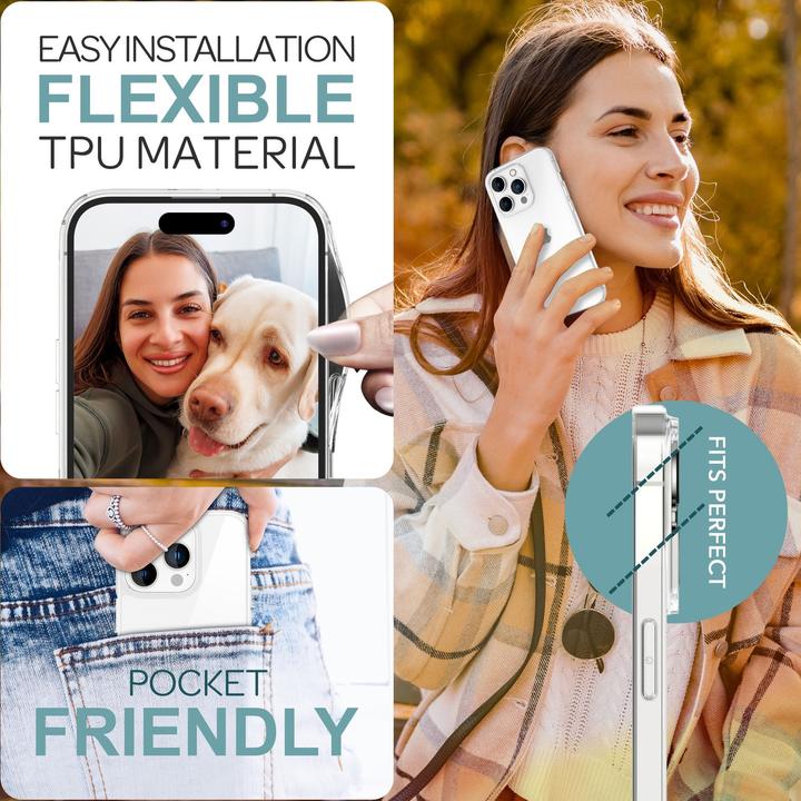 Image du produit Nalia Étui en silicone transparent clair (Apple iPhone 16 Pro)