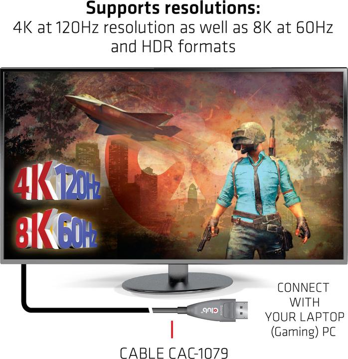 Actual product image Club 3D DisplayPort - DisplayPort (20 m, DisplayPort)
