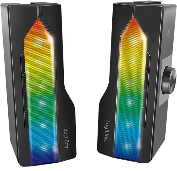 Actual product image LogiLink Mobile Soundbar with Party Light, 2-in-1 Gaming Sound System (6 W, 2.0 Channel)