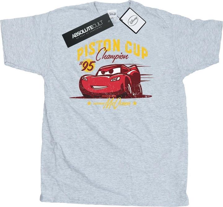 Actual product image Disney Mens Cars Piston Cup Champion T-Shirt (XL)