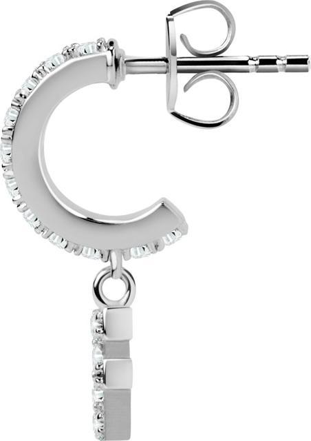 Image du produit La Petite Story Letter F Boucle d'oreille unique (Laiton)