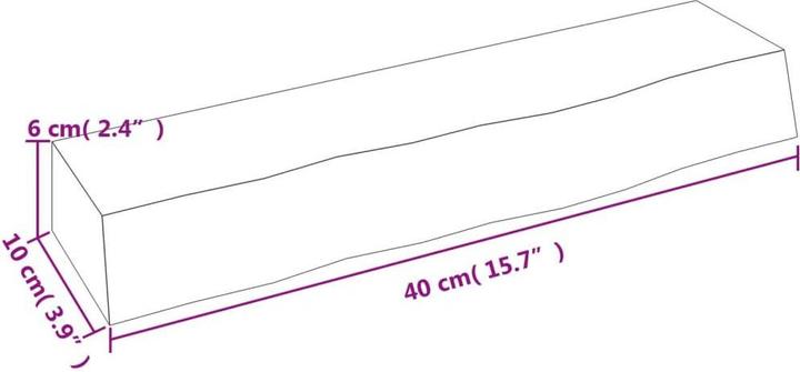 Immagine prodotto VidaXL Lian (40 x 10 x 6 cm)