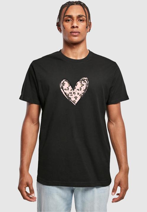 Immagine prodotto Merchcode San Valentino - Maglietta con cuore leopardato a girocollo - 117581 (M)