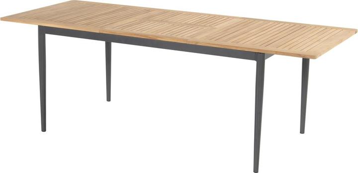 Hartman Silencio Dining Table Xerix/Natural Teak Aluminium 220x100 cm (220 cm)