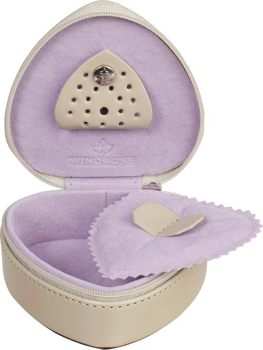 Produktbild Windrose Merino Moda Schmuckdose Leder 9 cm