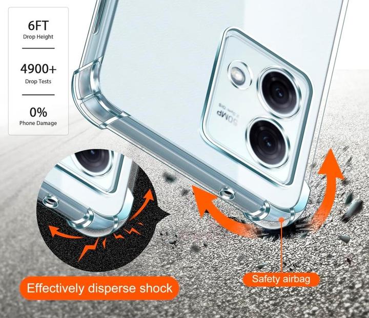Produktbild Screenguard Motorola Moto G84 5G Hülle Crystal Soft Airbag Bumper (Motorola Moto G84)