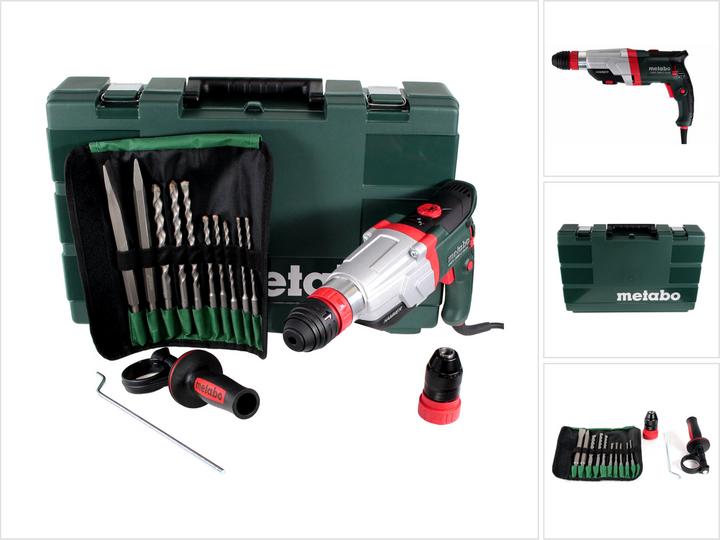 Produktbild Metabo SDS-Plus Multihammer UHEV 2860-2 Quick Set +Bohrer-/Meisselsatz (10-tlg.) (Netzbetrieb)