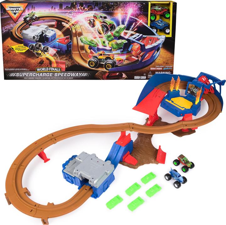Actual product image Monster Jam Supercharge Speedway Set