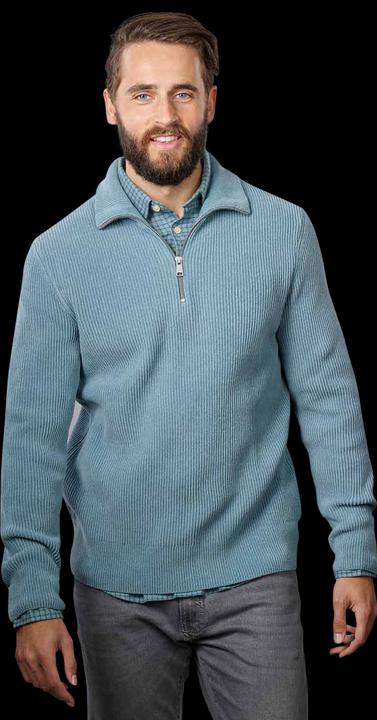 Produktbild Marc O'Polo Knit Pullover Half Zip Lightly Charred (L)