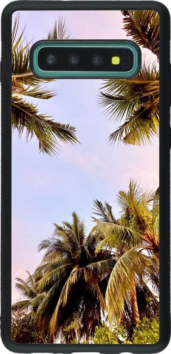 Produktbild PhoneLook Hülle Silikon schwarz Summer 2023 palm tree vibe (Samsung Galaxy S10+)