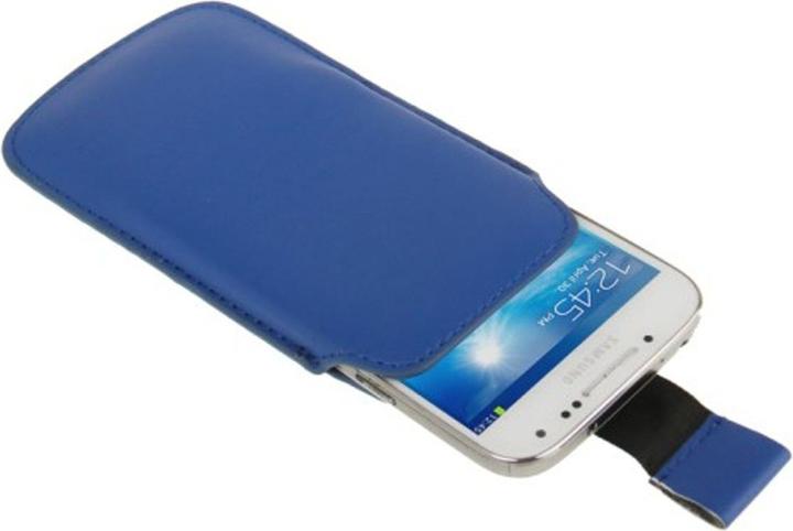 Produktbild König Design Handyhülle Tasche Slide Hülle Blau (Apple iPhone 5c, Nokia Lumia 820, Apple iPhone 5s, Apple iPhone 5, Samsung Galaxy S4 mini)
