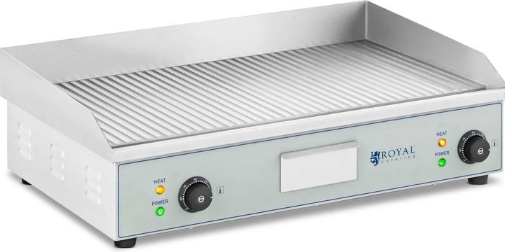 Actual product image Royal Catering Double Electric Griddle - 400 x 730 mm - - 2 x 2,200 W (4.40 kW)