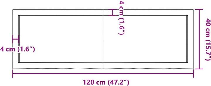 Actual product image VidaXL Emerald (120 x 40 x 4 cm)