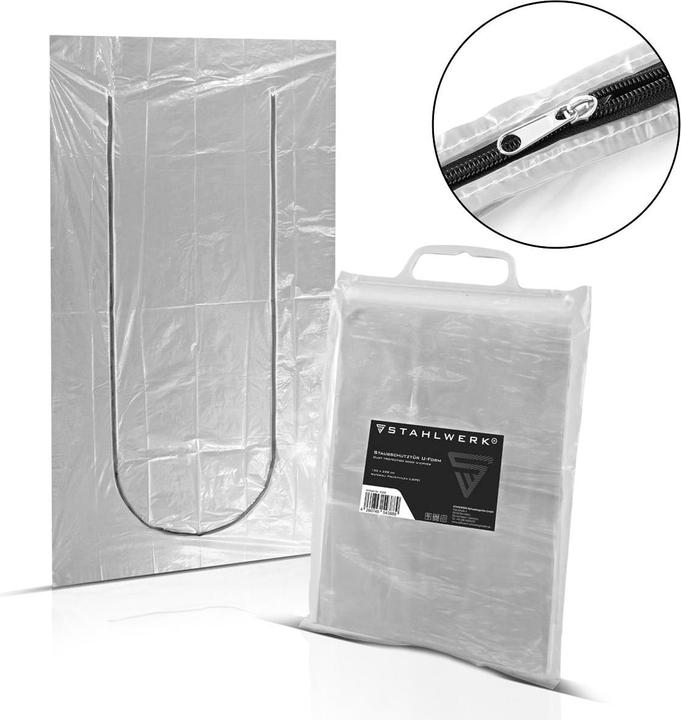 Actual product image Stahlwerk Dust protection door U-shape Dust door Dirt trap Dust curtain (Safety glasses box)
