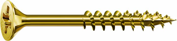 Actual product image Spax Screw R 88094 Countersunk head w.point/cross recess -PZ 5 x 70/41-Z Steel galvanised yellow (200 Screws per piece)