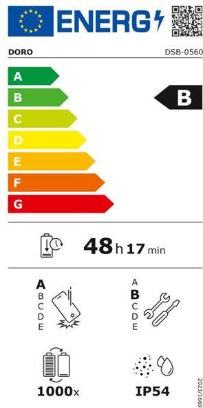 Energie-Label Doro Aurora A30 graphit (6.10", 2.07 Mpx, 4G)