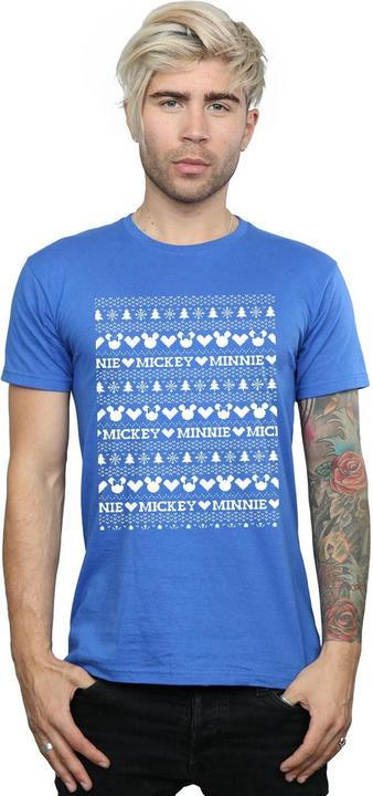 Produktbild Disney Mickey And Minnie Christmas Fair Isle TShirt (3XL)