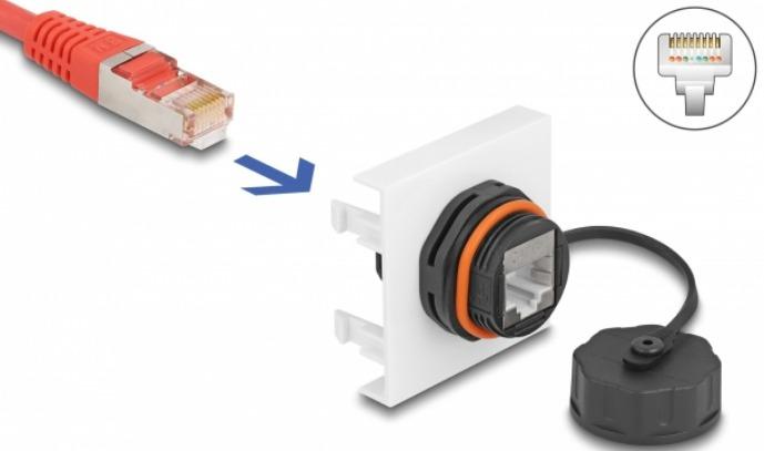 Immagine prodotto Delock Modulo Easy 45 Rete RJ45 Cat.6
